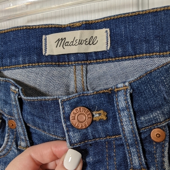 New Madewell 9" High Riser Skinny Skinny the‎ Rip and Repair Edition Size 25 - Picture 3 of 10